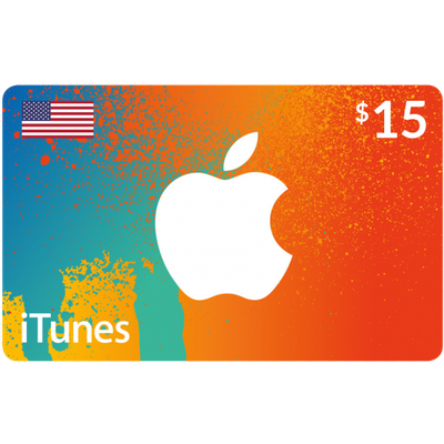 گیفت کارت اپل (آمریکا 15 دلار) تحویل آنی