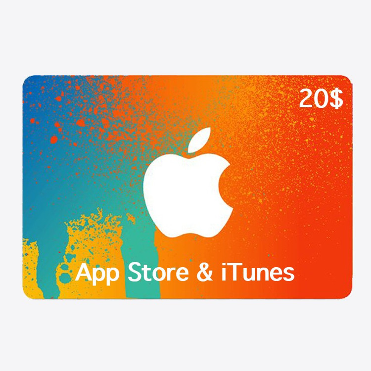گیفت کارت اپل (آمریکا 20 دلار) تحویل آنی