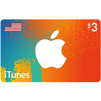 گیفت کارت اپل (آمریکا 3 دلار) تحویل آنی