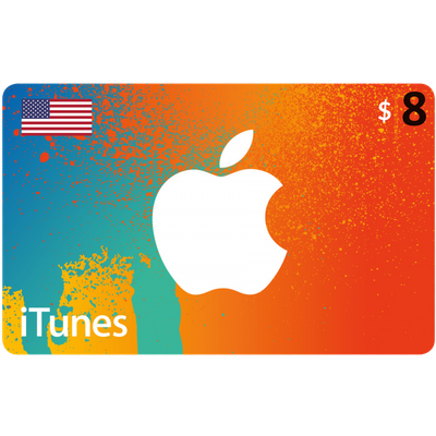 گیفت کارت اپل (آمریکا 8 دلار) تحویل آنی