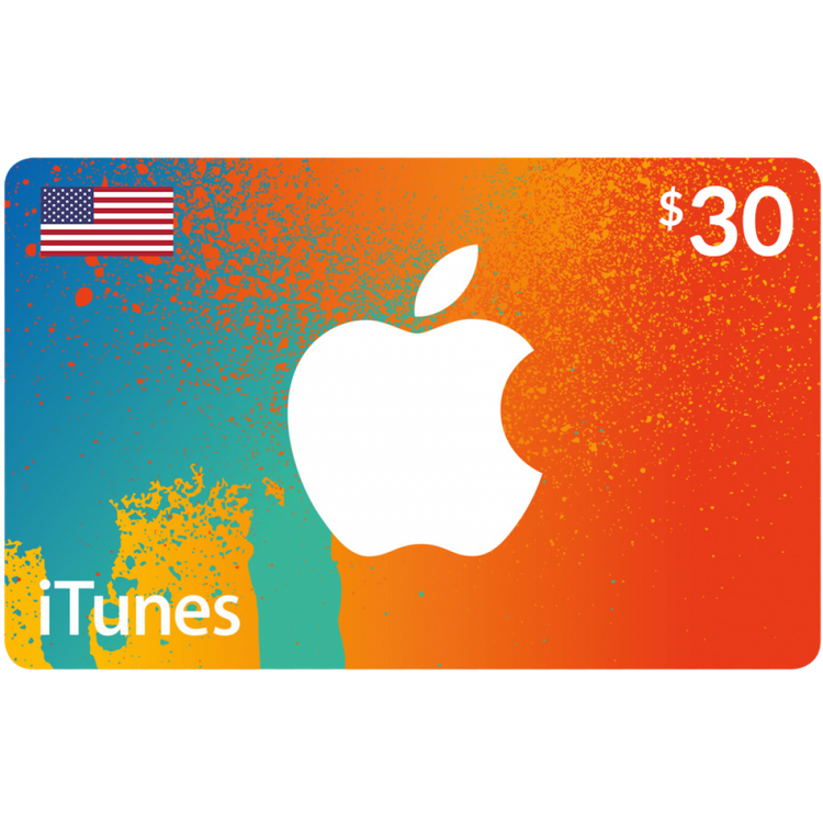 گیفت کارت اپل (آمریکا 30 دلار) تحویل آنی