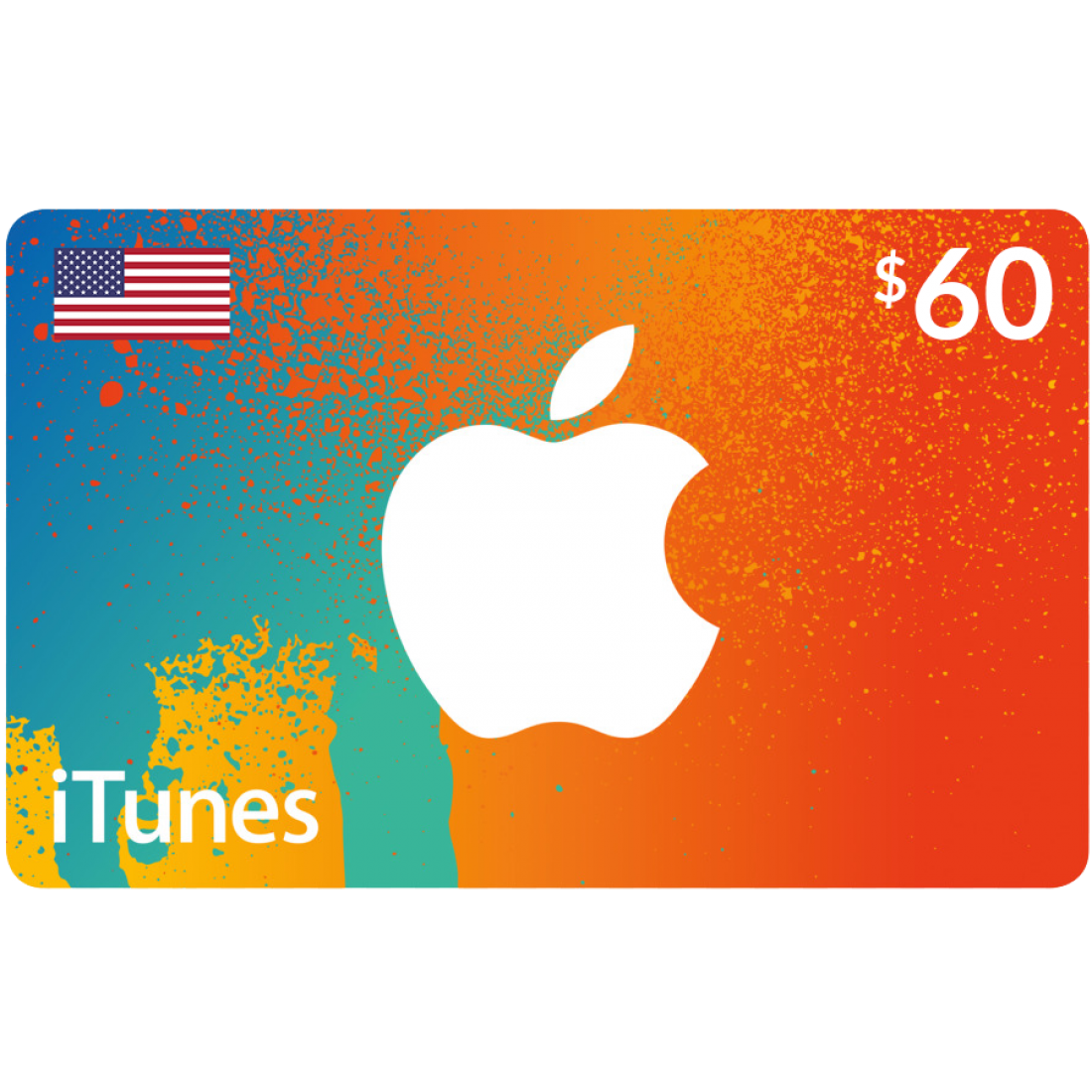 گیفت کارت اپل (آمریکا 60 دلار) تحویل آنی
