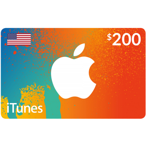 گیفت کارت اپل (آمریکا 200 دلار) تحویل آنی