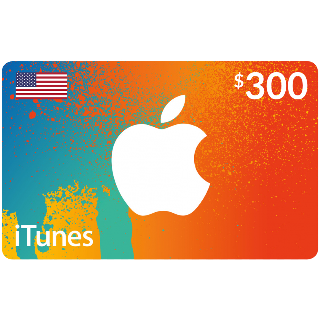 گیفت کارت اپل (آمریکا 300 دلار) تحویل آنی