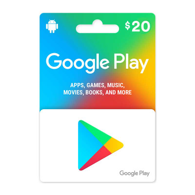گیفت کارت گوگل پلی (آمریکا 20 دلار) تحویل آنی