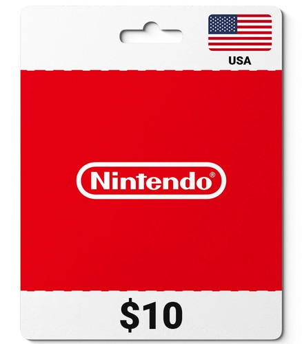 گیفت کارت 10 دلاری نینتندو (nintendo) ریجن آمریکا تحویل آنی